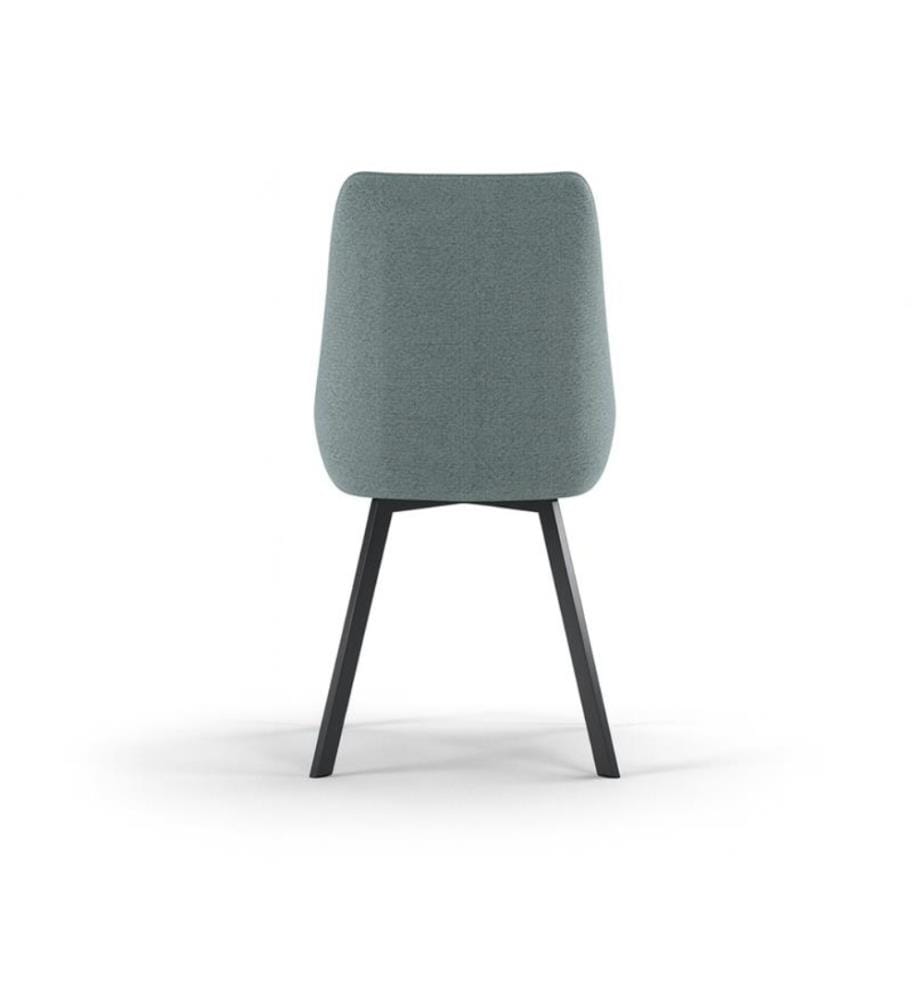 Lot de 4 chaises en tissu Fox 60x48x87 cm - Aquamarine