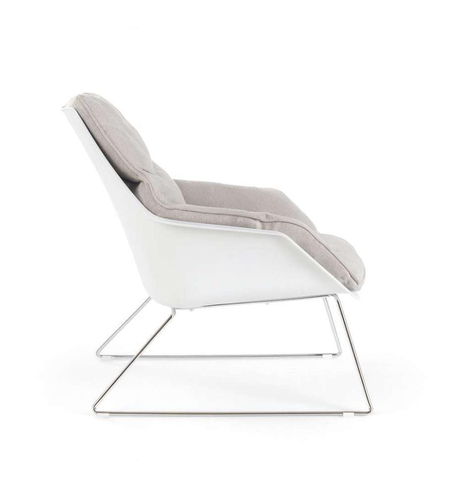 Grace 2er-Set Sessel aus Polypropylen 74x85x86 cm - Hellgrau