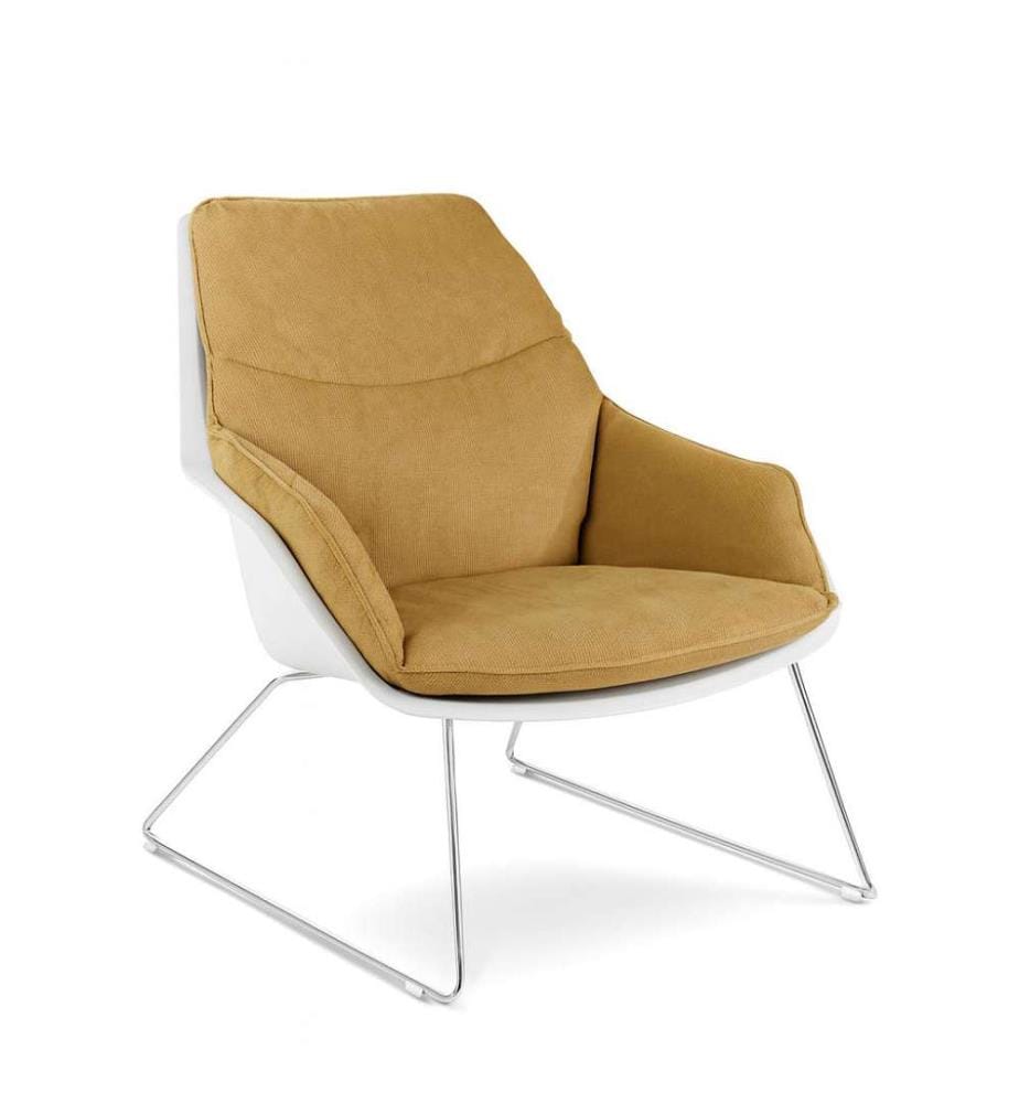 Grace 2er-Set Sessel aus Polypropylen 74x85x86 cm - Gelb