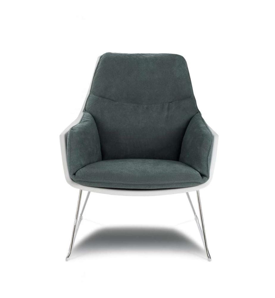 Grace 2er-Set Sessel aus Polypropylen 74x85x86 cm - Dunkelgrau