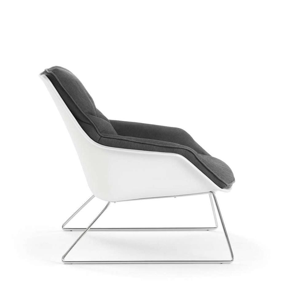 Grace 2er-Set Sessel aus Polypropylen 74x85x86 cm - Dunkelgrau