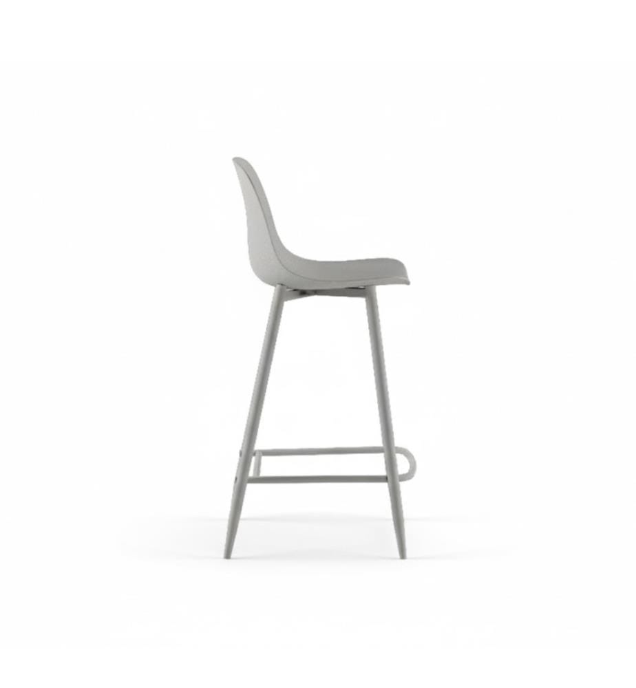 4er-Set Frida Hocker aus Polypropylen 47x47x92 cm - Weiss