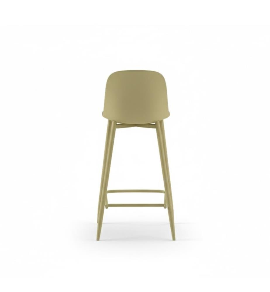 4er-Set Frida Hocker aus Polypropylen 47x47x92 cm - Gelb