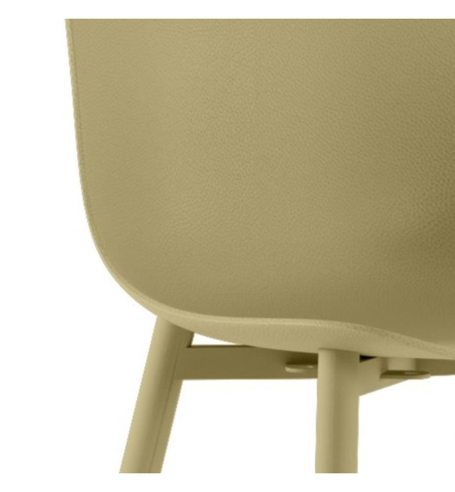 4er-Set Frida Hocker aus Polypropylen 47x47x92 cm - Gelb