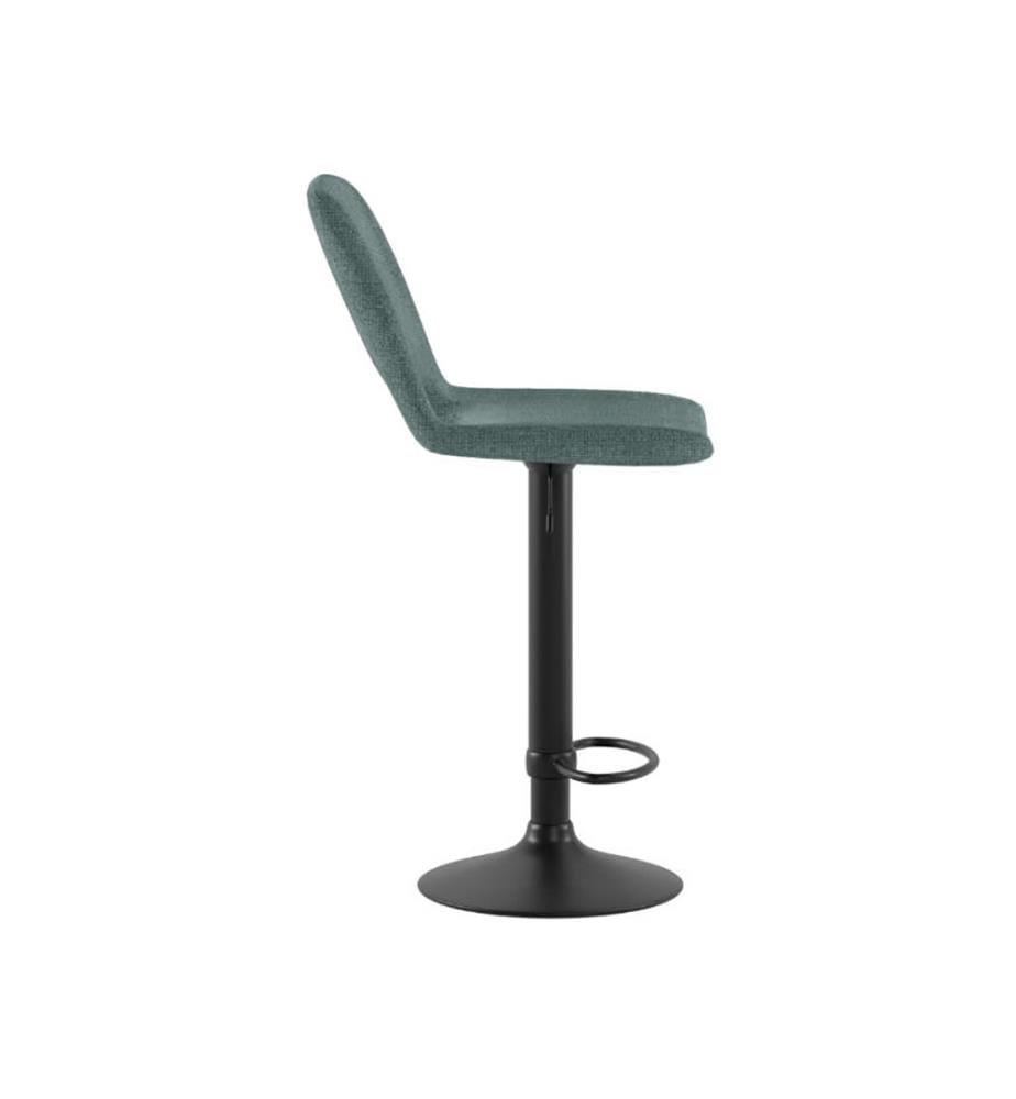 2er-Set Alex Stoffhocker 52x45x89/104 cm - Aquamarin und Schwarz