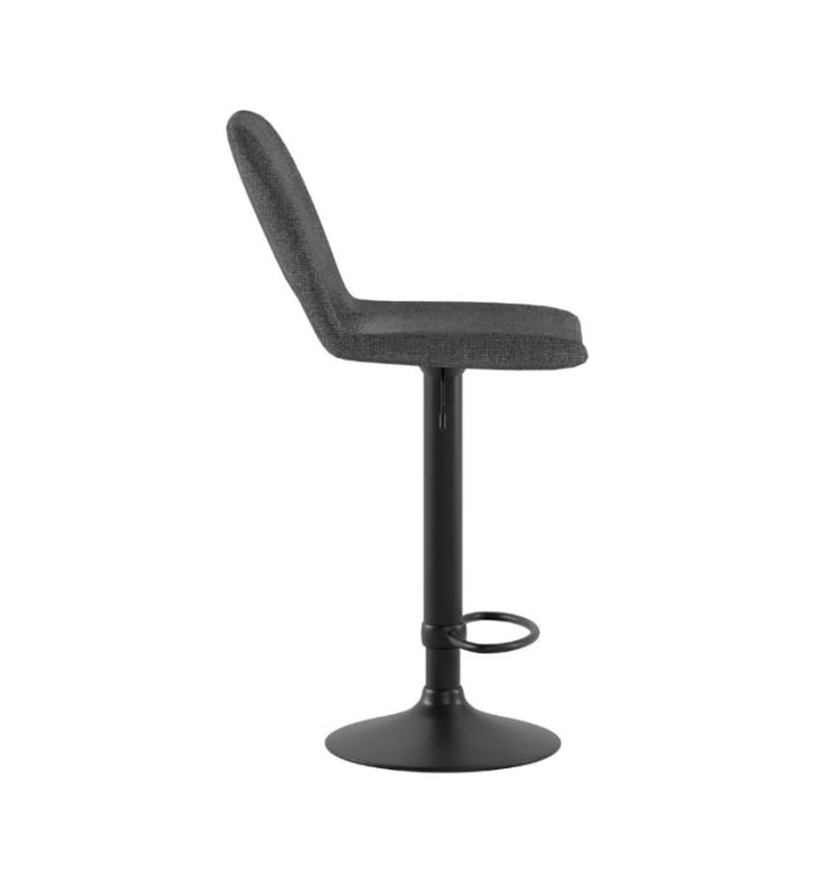 2er-Set Alex Stoffhocker 52x45x89/104 cm - Grau und Schwarz