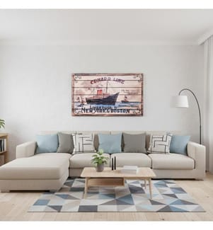 Posterdruck auf Holz 60x100 cm - Multicolor