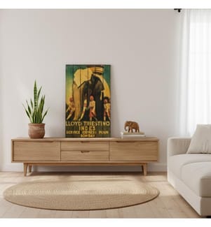 Posterdruck auf Holz 60x100 cm - Multicolor