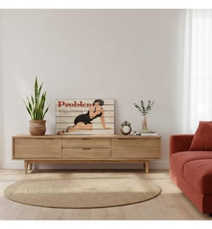 Posterdruck auf Holz 60x100 cm - Multicolor