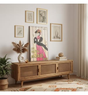 Posterdruck auf Holz 60x100 cm - Multicolor