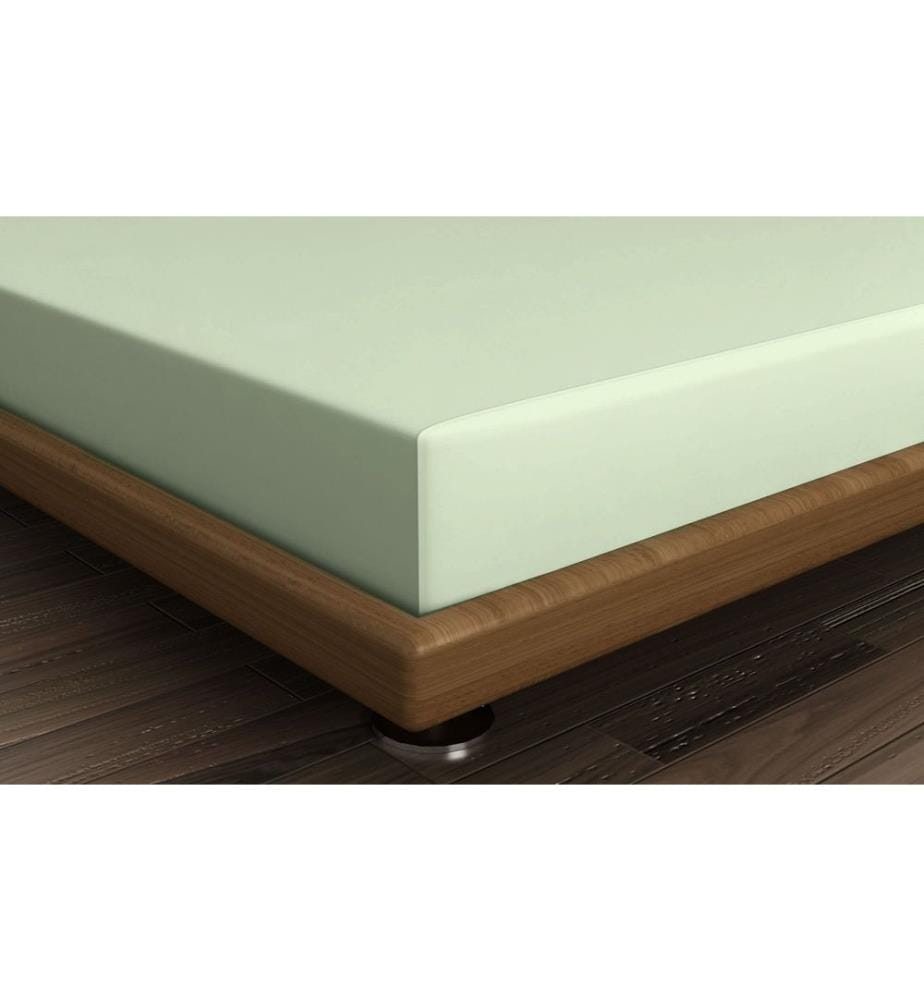 Lenzuolo con angoli super king Ranforce, verde chiaro, 100% cotone