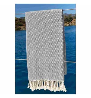 Fouta, Telo Mare, Grigio, Cotone
