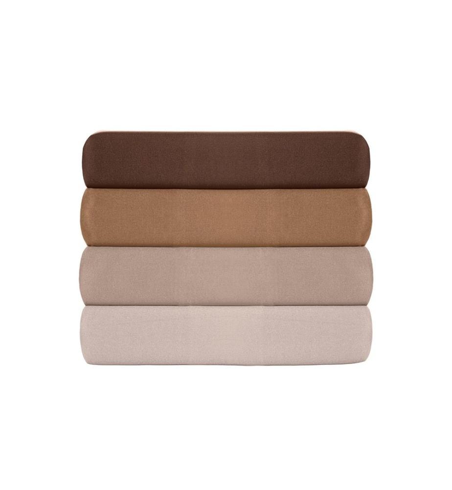 Set di federe Oxford, 2 pezzi, marrone scuro, 100% cotone RANFORCE