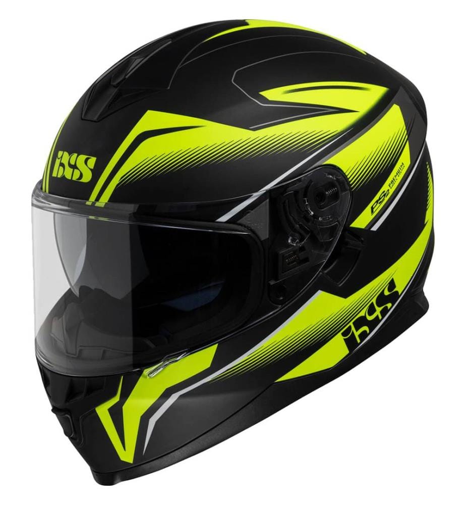 Integralhelm Ixs1100 2.3 - Schwarz Matt-Gelb Fluo