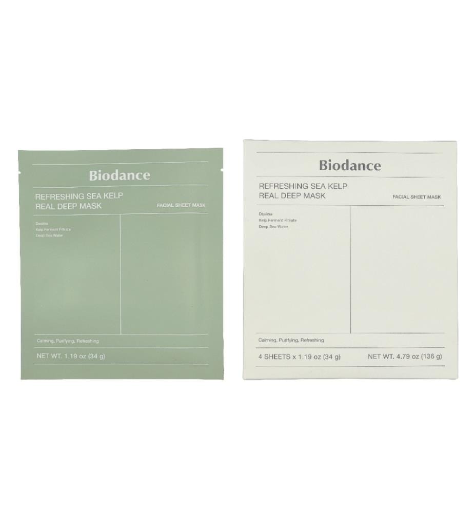 Biodance Erfrischende Seetang-Tiefenpflegemaske, 4er-Pack, 136 g