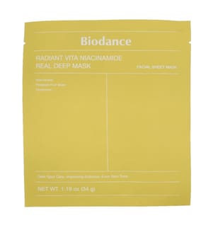 Biodance Radiant Vita Niacinamid Real Deep Maske, 4er-Pack, 136 g