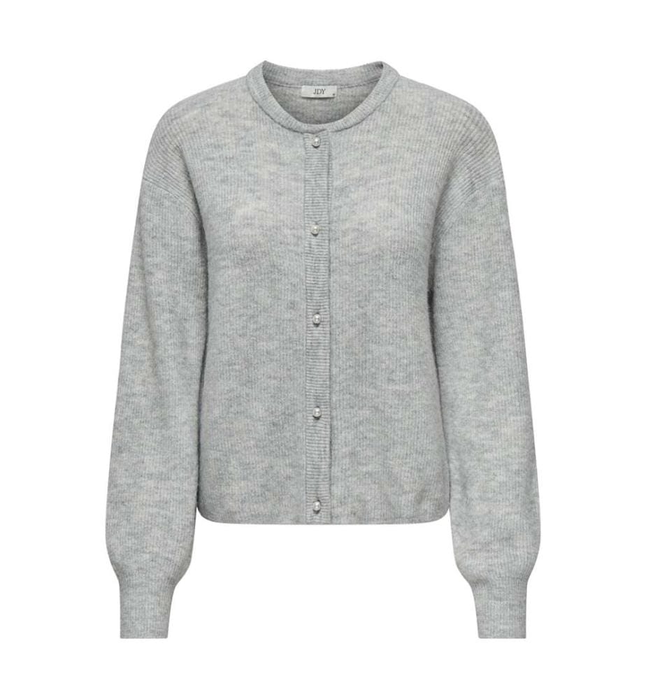 Strickjacke - Medium Grey Melange
