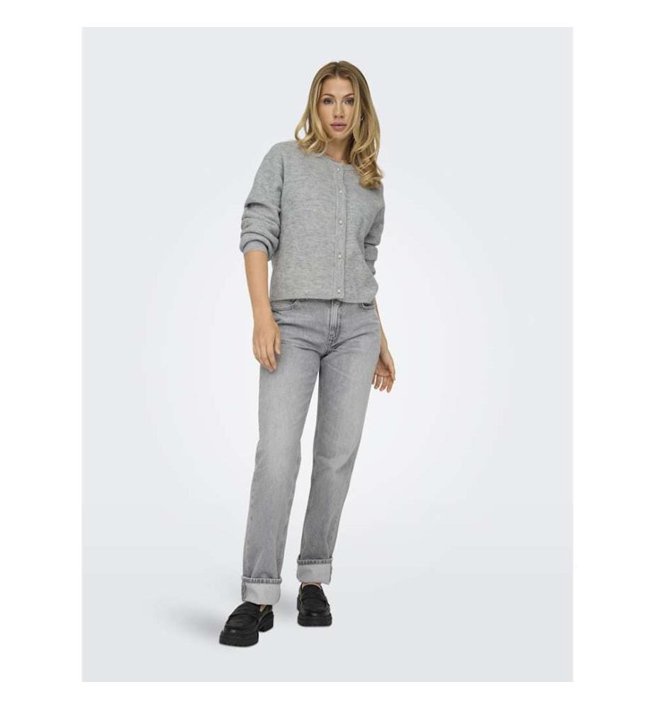 Strickjacke - Medium Grey Melange