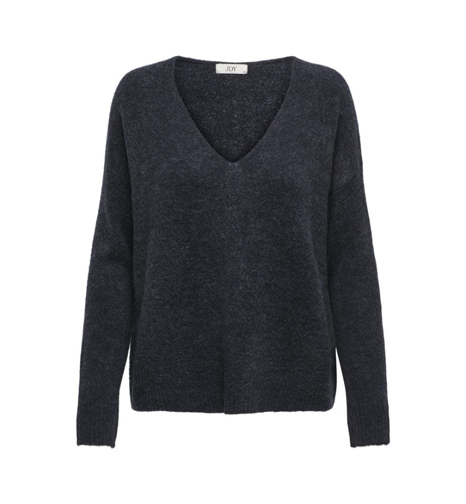 Pullover mit V-Ausschnitt und langen Ärmeln - Night Sky Melange