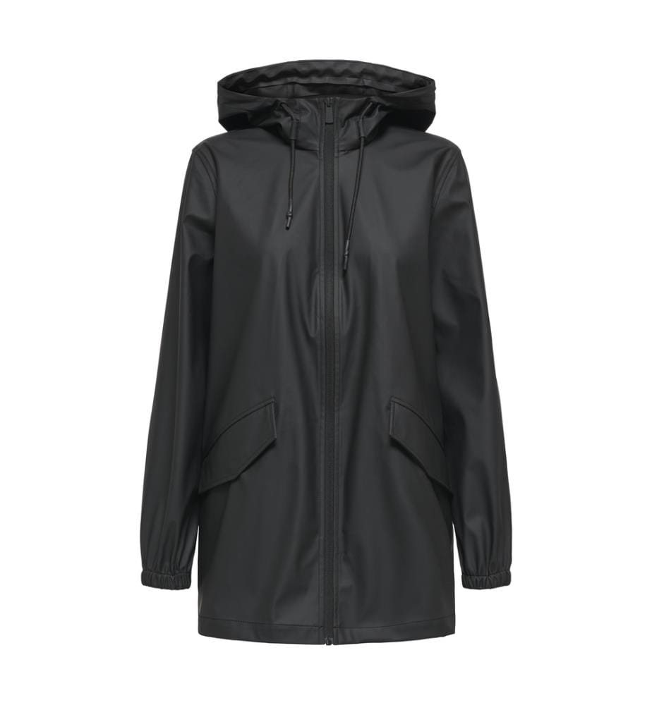 Jacke - Schwarz Rückseite des Stoffes Schwarz