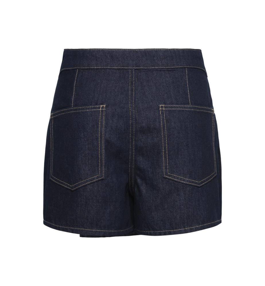 Kurzer Rock - Dunkelblauer Denim