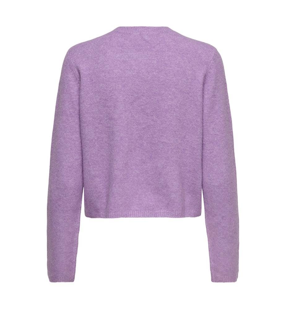 Strickjacke - Afrikanisches Violett, meliert