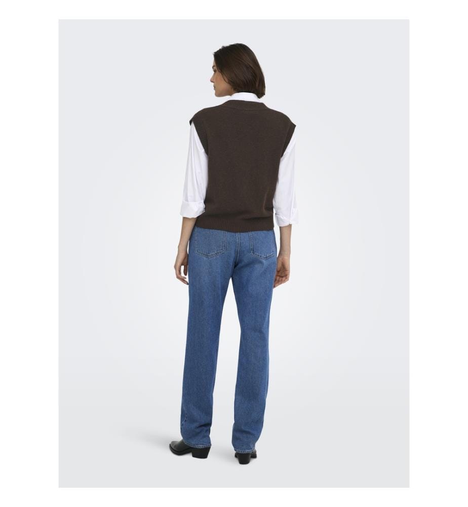 Gestrickte Strickjacke – Coffee Bean