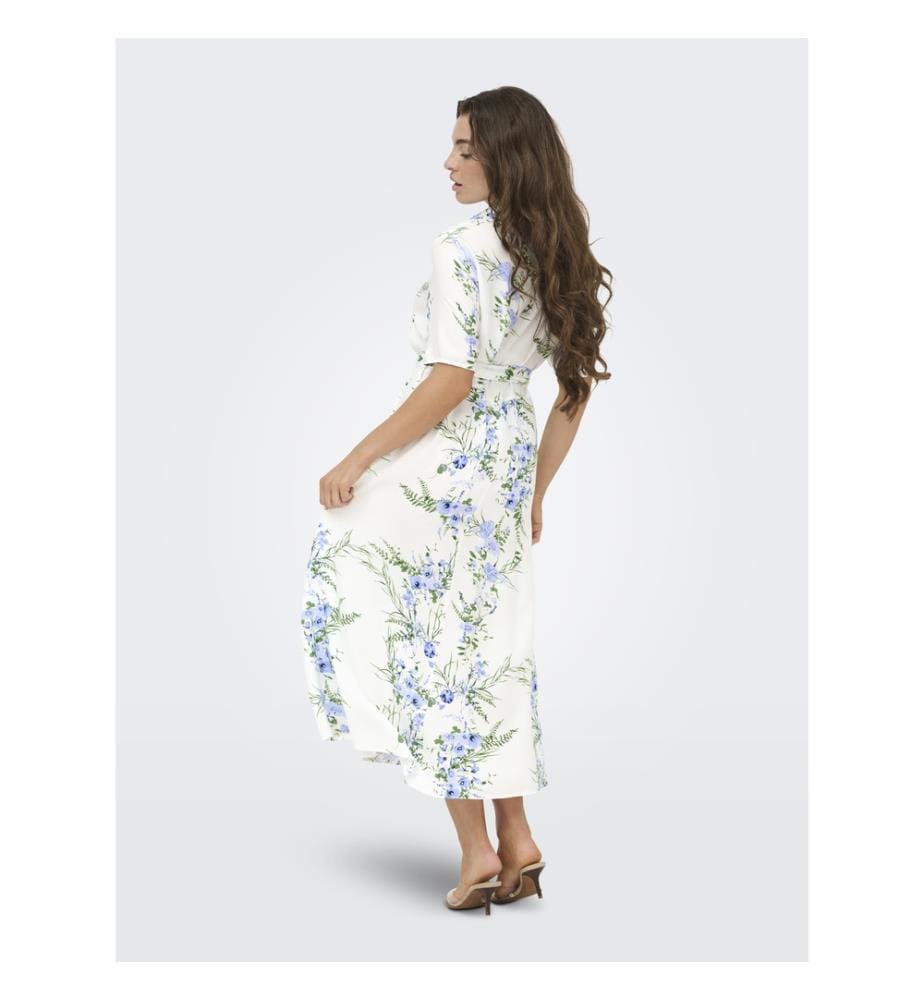 Midikleid - Cloud Dancer Blau Kornblume