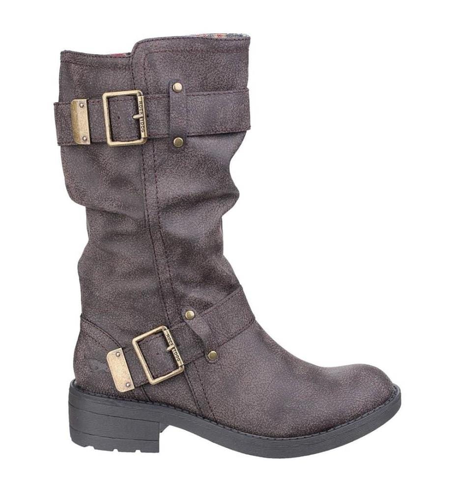 Rocket Dog Womens/Ladies Trumble Faux Leather Biker Boots