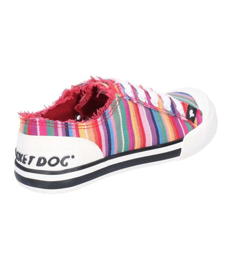 Rocket Dog Damen Stoff-Sneaker Jazzin Eden gestreift, zum Schnüren