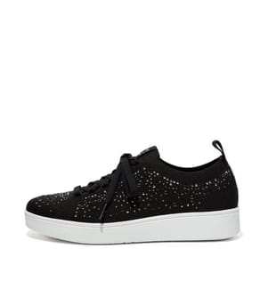 Fit Flop - "Rally" Kristall Sneaker für Damen, Jerseyware