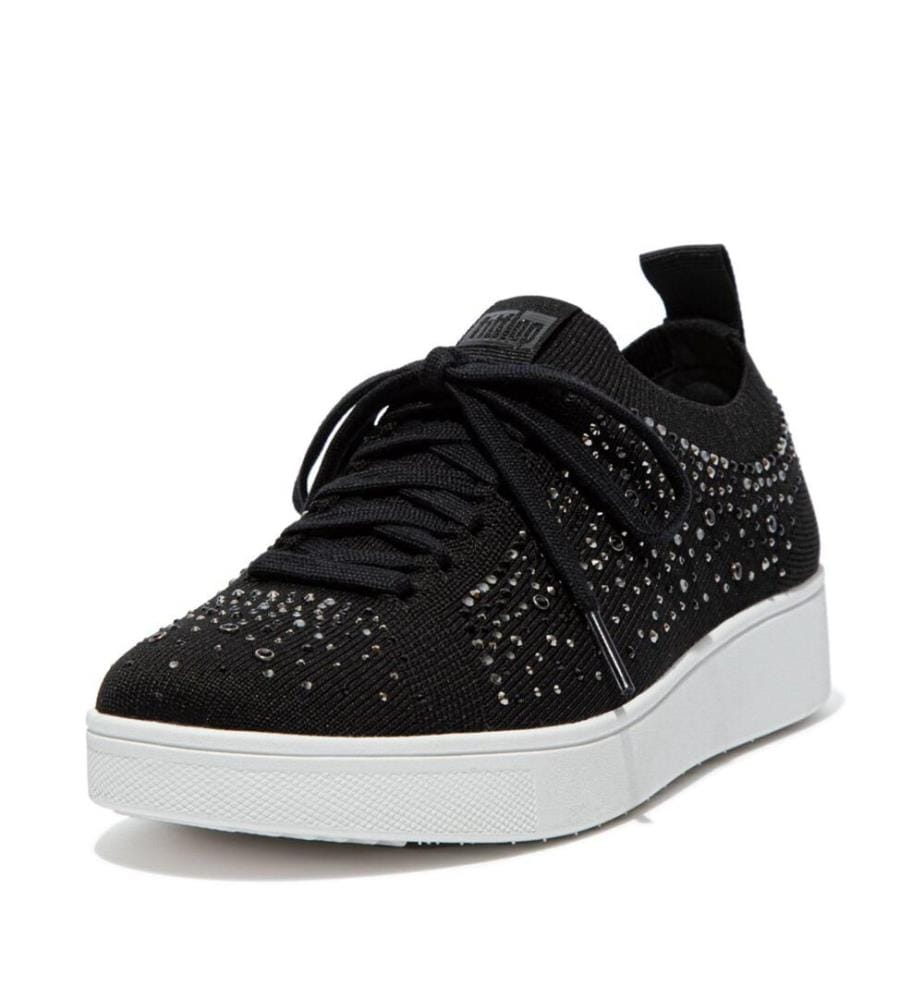 Fit Flop - "Rally" Kristall Sneaker für Damen, Jerseyware