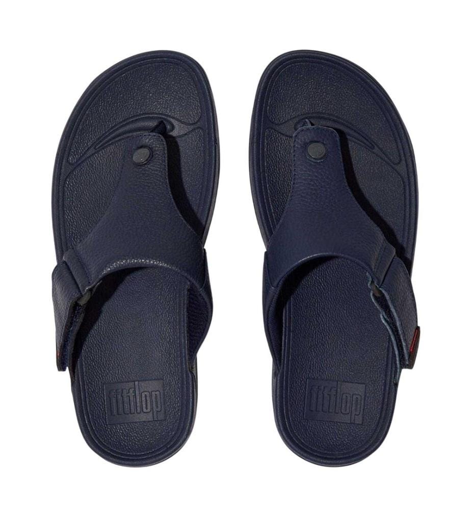 FitFlop - Sandalen für Herren, Leder, Zehentrenner, Flach