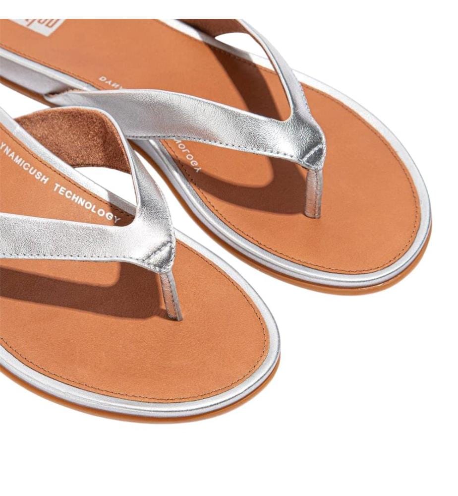 FitFlop - "Gracie" Flipflops für Damen, Leder, Flach