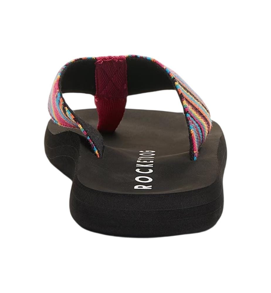Rocket Dog - "Adios Dexter" Flipflops für Damen, Baumwolle, flach geformter Absatz