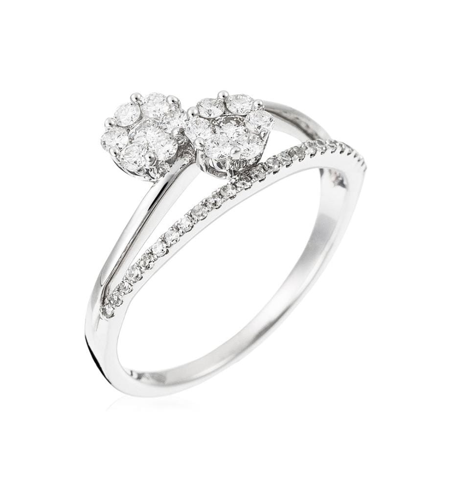 Bague Amazonia - Or Blanc 375/1000