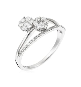 Bague Amazonia - Or Blanc 375/1000