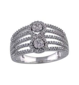 Bague Gracieuse - Or Blanc 375/1000