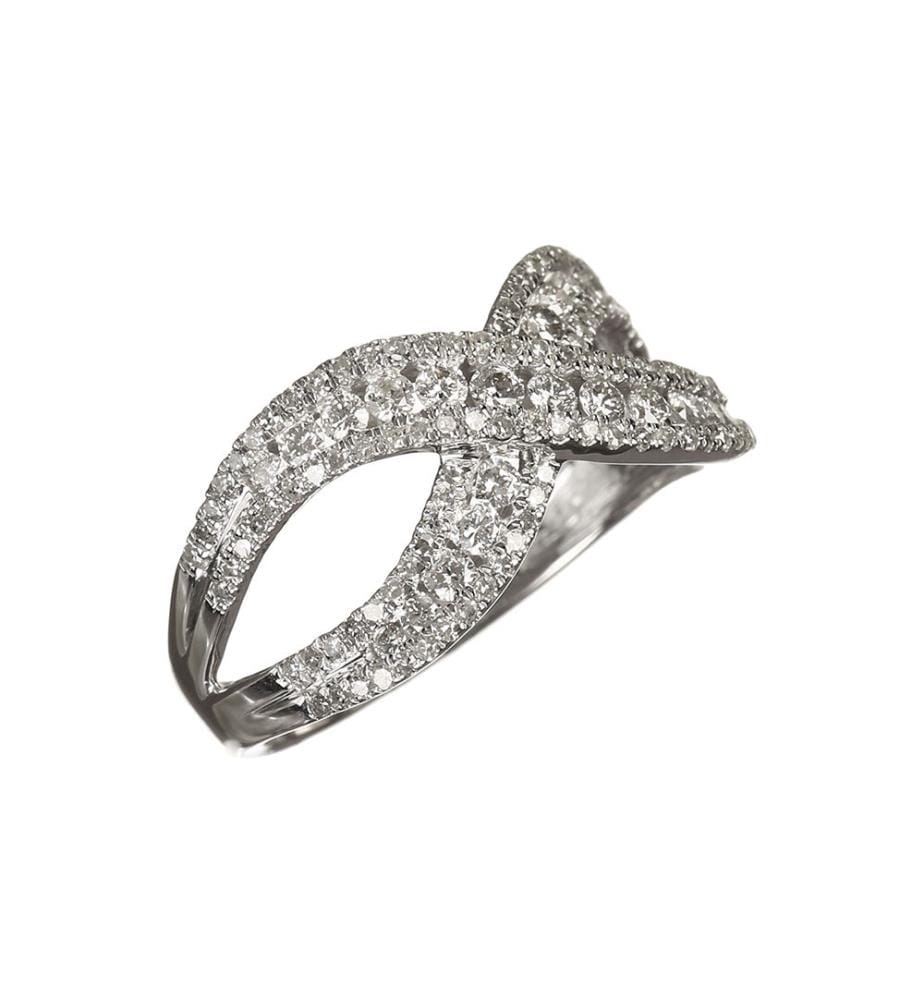 Bague A l'infini - Or Blanc 375/1000