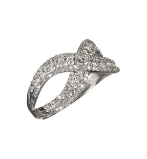 Bague A l'infini - Or Blanc 375/1000