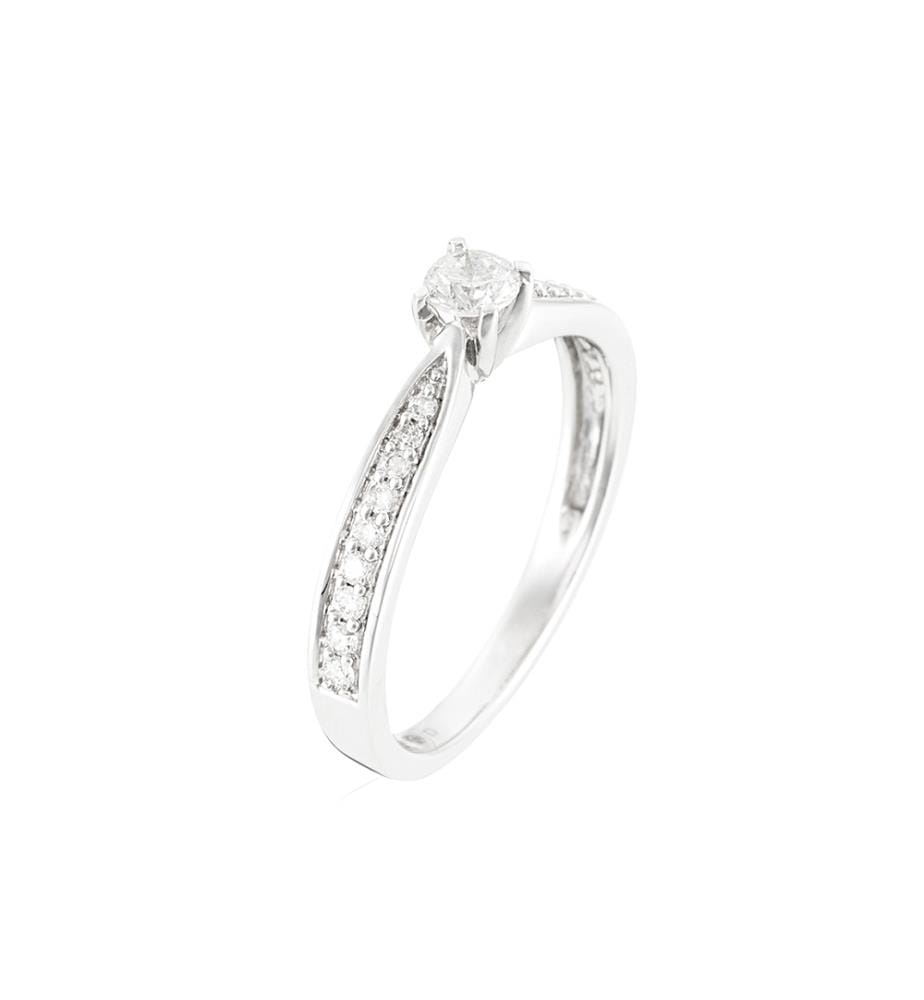 Bague I Do - Or Blanc 375/1000