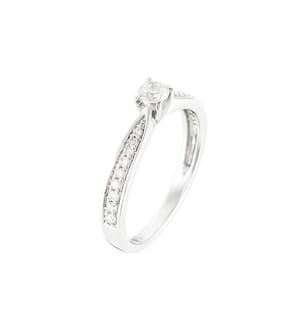 Bague I Do - Or Blanc 375/1000