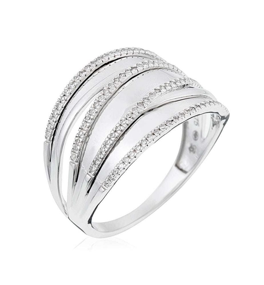Bague Hélène - Or Blanc 375/1000