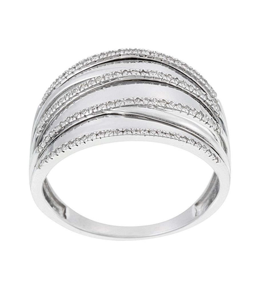 Bague Hélène - Or Blanc 375/1000