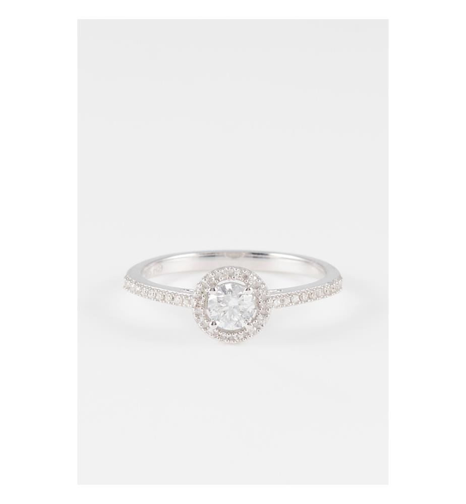 Bague Ahimsa - Or Blanc 375/1000