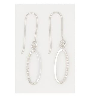 Boucles d'Oreilles Becilia - Or Blanc 375/1000