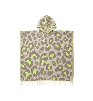 Poncho Neon Safari 100 x 180 cm – Grau