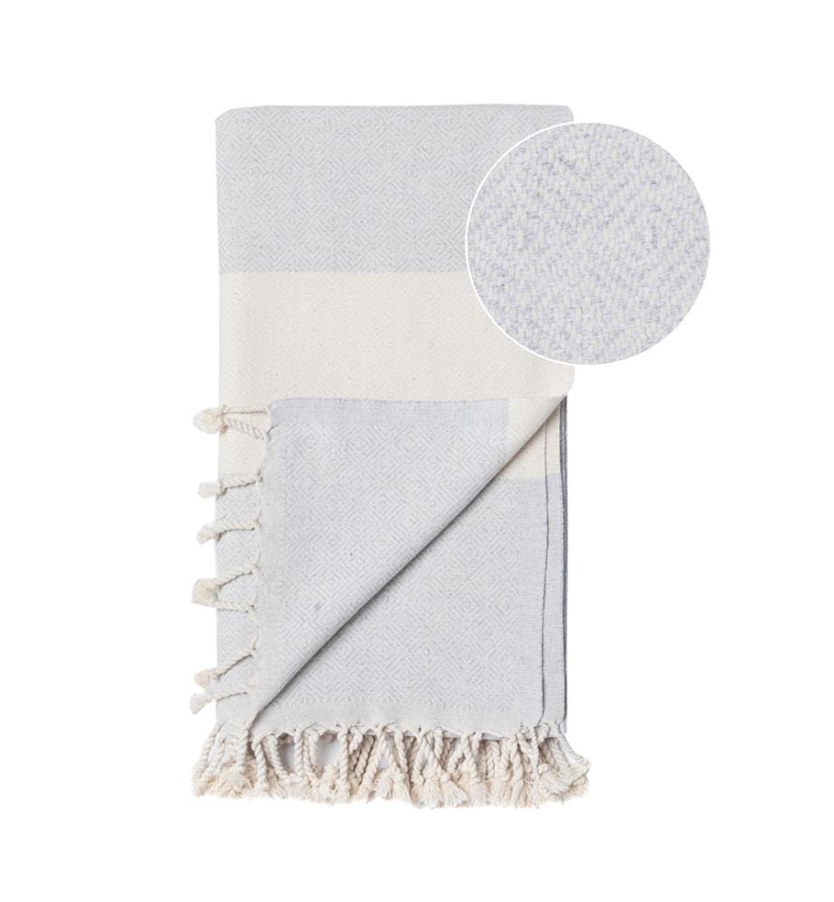 Diamond Hand, Hair, and Kitchen Towel, 45 x 90 cm - Gray