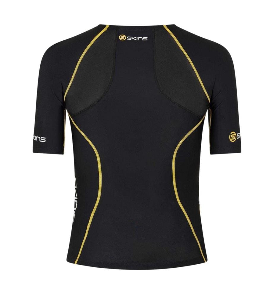 Skins Mens A200 Contrast Detail Short-Sleeved Base Layer Top