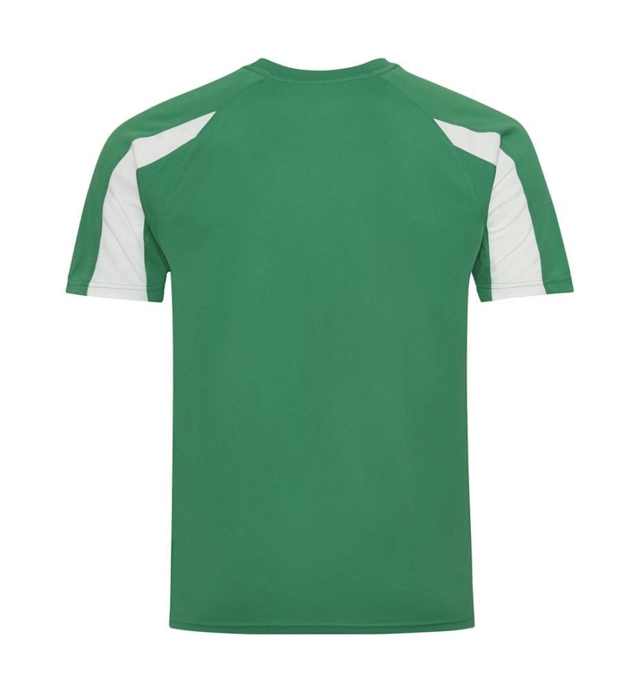 Just Cool Mens Contrast Cool Sports Plain T-Shirt